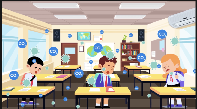 Air quality monitoring in education and office spaces