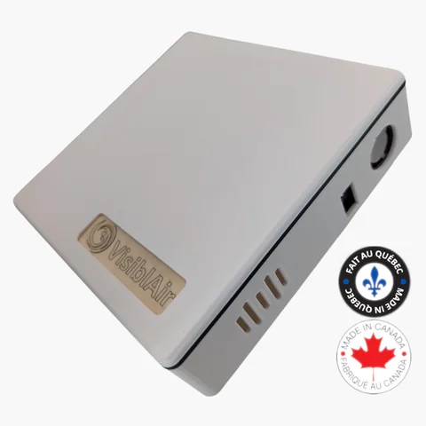 Moniteur multicapteur PoE de qualité de l'air VisiblAir Modèle O